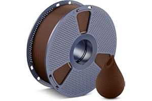 SUNLU Filament PETG 1,75 mm, mniej sznurka, dobra przyczepność warstwy, wysoka wytrzymałość, filament do drukarki 3D, 1,75 ± 0,02 mm, szpula 1 kg, PETG, brązowy kawowy