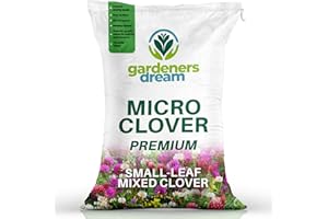 GARDENERSDREAM 250g Premium Mixed Clover Grass Seed for Eco-Friendly Lawns - Drought Resistant, Nitrogen Fixing Garden Ground Cover - for Low Maintenance, Bee Friendly Gardens and Organic Farming (Covers 42.5m²)