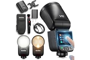 Godox V1 mid C TTL-blixt för Canon, 55Ws, med VB22 USB-C-litiumbatteri