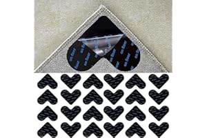 BDSHUNBF 24 sztuki chwytaków dywanowych, do podłóg laminowanych, podkładek dywanowych, zmywalnych, od dywanu do dywanów do podłóg drewnianych, płytek podłogowych z twardego drewna, 24 szt