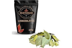 ‎KRAUTSCHMAUS 400g Lorbeerblätter von Krautschmaus, zum Würzen, Kochen und Schmoren, schonend getrocknet, intensives Aroma, ohne Zusatzstoffe