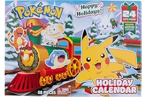 Pokémon Calendario de Adviento Pokémon - Incluye 16 figuras de batalla de 5 cm con acabado especial y ocho accesorios únicos