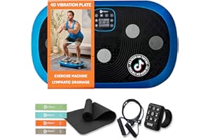 LIFEPRO Rumblex Plus 4D Vibration Plate Exercise Machine - Triple Motor Oscillation, Linear, Pulsation + 3D/4D Motion Vibration Platform | Whole Body Viberation Machine