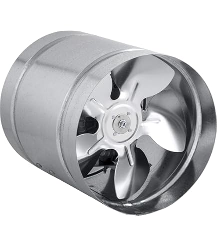 Fyssnn Rohrventilator 150mm - 540m³/h Abluftventilator Für Bad & Küche