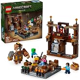 LEGO Minecraft Forest Mansion Fight Ring Chicken Jockey للفتيات والفتيان الذين تزيد أعمارهم عن 21272-10 سنوات ووضعيته قابلة للتعديل