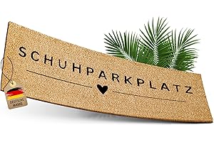 ‎ELBFUCHS ElbFuchs® Schuhparkplatz Kokos Fußmatte 75x25cm | Rutsch- und wetterfeste Schuhmatte Abtropfmatte und Schuhablage | Fussmatte Innen und Außen überdacht