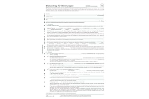 ‎RNKVERLAG RNKVERLAG 525/10 – Mietvertrag für Wohnungen, ausführliche Fassung, je 8 Seiten gefalzt auf DIN A4, mit Wohnungsgeberbescheinigung, 1 Packung mit 10 Stück