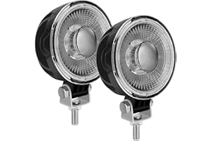 SUFEMOTEC Dos luces de trabajo LED blancas de 3 pulgadas,12v 24v luces adicionales antiniebla,tractores marinos,excavadoras,Off-road Foco de Trabajo para Moto ATV SUV Camión Barco ip67 focos impermeables