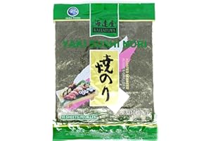 Kaitatuya Roasted Seaweed Green Full Size (Pack of 1, 10 Full Sheets) | Premium Japanese Nori | Crisp Texture & Rich Umami Flavour | Perfect for Sushi, Hand Rolls, Onigiri & Snacks