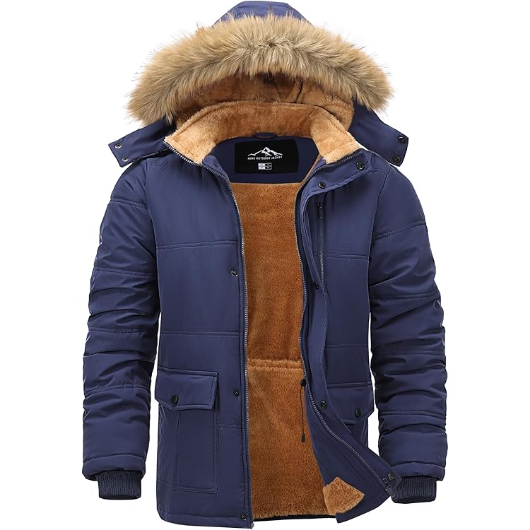 Lacoste Twill Heren Bruin Parka Jas