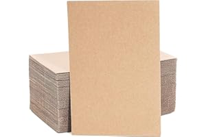 SelfHold Brown Corrugated Cardboard Packaging Sheets - A2 Size, 5 Pack, Double Wall, Eco-Friendly, Durable