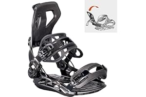 AIRTRACKS Master Pro FASTEC™ - Fijaciones para snowboard, color negro