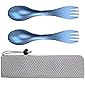 OUTXE Titan Ultraleichtes Campinggerät, umweltfreundliches Spork für Rucksacktouren, Wandern, im Freien, 2er-Pack