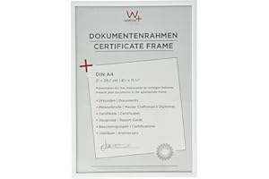 walther design KV130W New Lifestyle Plastikowa ramka na zdjęcia, 21x29,7 cm DIN A4, biała