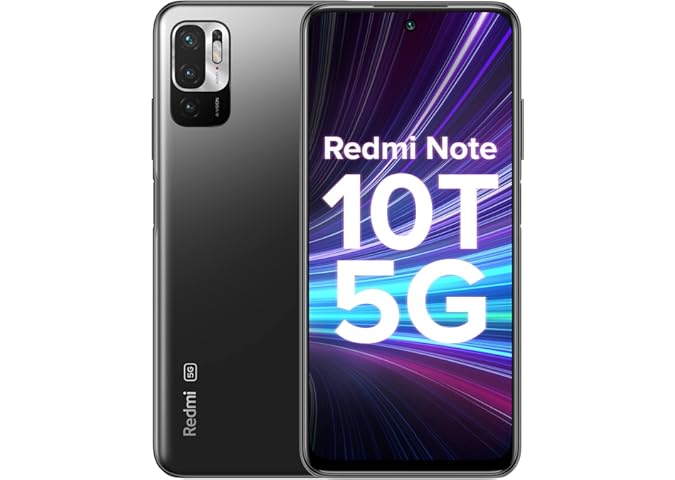 Redmi Note 10T 5G (Graphite Black, 4GB RAM, 64GB Storage) | Dual5G | 90Hz Adaptive Refresh Rate | MediaTek Dimensity 700 7nm