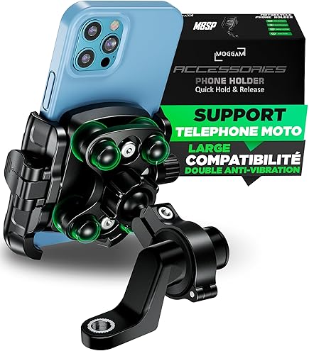 Support de téléphone en alliage d'aluminium pour guidon de