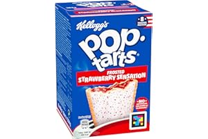 Kellogg's Frosted Strawberry Pop Tarts (384g-8X48g)