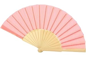 Colours & Beauty puderrosa Frauenfächer aus Holz | Hochzeitsfächer | Hochzeitsfan | Hochzeitsgeschenke | Personalisierte Hochzeitsfächer | Japanische Fächer | Zeremoniefächer