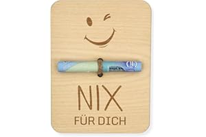 ZUKLA kleine Verpackung für Geldgeschenke 12 x 9 cm - Nix Geschenk - Geldgeschenk Verpackung Holz - Eine Originelle Idee, Geld zu Verschenken - Geschenkgutschein