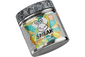 ‎SNEAK SNEAK | Elektrische Mango 150g Geschmack | In-Game Focus Boost Energy Drink, zuckerfrei, kalorienarm, vegetarisch | 15 Portionen