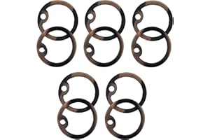 THEDOGTAGCO Silenziatori tattici in gomma per cani dell'esercito americano Navy Airsoft GI ID durevole (10 silenziatori) (marrone camo)