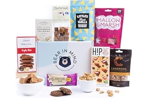 BEAR IN MIND Afternoon Tea Hamper, Lavish Gifts For Her, Gift For Women, Food Hamper and Gift Baskets for any Occasion