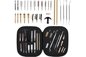 LINGSFIRE Universal Waffenpflege Reinigungsset Waffenreinigung Reinigungsgarnitur, 29 stücke Pistolen Shotgun Gun Cleaning Kit für Flinte Gewehr Pistole Luftpistole