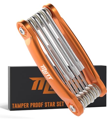 Steelman 25-teiliges Sechskantschlüssel-Set – Faltbar, Inkl. SAE, Metrisch & Torx | Farbkodierte Griffe, 22,9 Cm Länge
