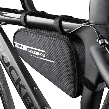 RMS Borsa spallaccio al telaio BICI MTB DA CORSA attacco a velcro, colore nero/g