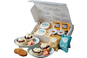 THE CORNISH COMPANY Cornish Afternoon Tea for 2, Birthday Gift, Food Hamper, Thank You Gift