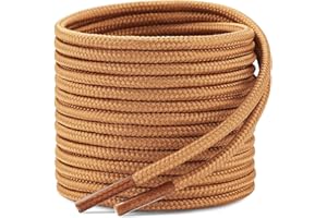 Stepace Lacci per Scarpe Rotondi [ 2 Paia ] Stringhe Robuste e Resistenti - per Scarpe da Montagna e da Trekking, Stivali - Diametro 3.5mm e 4mm