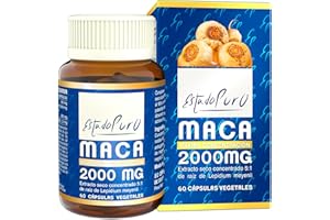 Maca Andina Estado Puro 2000mg | Extracto Nativo 5:1 Macatonic™ de Producción Sostenible | Energía Mantenida y Vigorizante Natural | Apto Veganos | 60 Cápsulas de Tongil