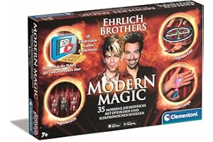 Clementoni Ehrlich Brothers Modern Magic - Zauberkasten für Kinder ab 7 Jahren - Magisches Equipment für 35 Moderne Zaubertricks inkl. 3D Erklärvideos 59313