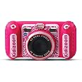 VTech KidiZoom Duo DX Rose - Appareil Photo Enfant 10 En 1 Avec Double Objectif Et Réalité Augmentée