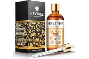 HEYTREE Aceites Esenciales de Naranja Dulce - Aroma Cítrico Fresco, Radiante, Picante - Levantador del Estado de Ánimo para Aliviar el Estrés - Perfecto para la Piel, Masaje, Difusor, Aromaterapia