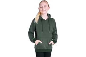 CityComfort Sweat à Capuche Enfant Garçon Sweat-Shirt Uni Mixte