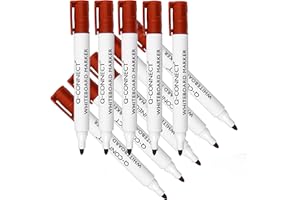 Q-Connect Drywipe Marker Pen Red (Pack of 10)