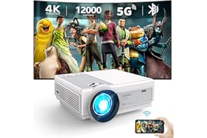 ‎STARATLAS Staratlas 4K Beamer mit WiFi und Bluetooth, 12000 Lumen Tragbarer Native 1080P Mini Beamer für iPhone, 5G Outdoor Movie Beamer für Heimkino,HDMI,USB,VGA Unterstützt
