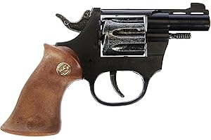 Bauer Spielwaren Pistola Giocattolo 8 Colpi Carnevale 14,5 cm Unisex Bambini dai 3 anni in su