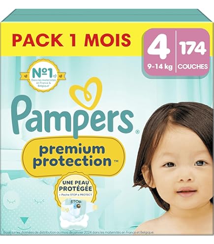 Mega-pack de couches Harmonie new baby T2 / 4-8kg, Pampers (x 96) | La Belle Vie : Courses en