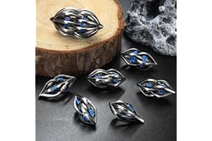 Zestaw Kości DND, Kości Dungeons and Dragons, Kości D&D 7pcs/set, Zestaw Kości Wielościennych ZHOORQI, Zestaw Kości Metalowych do gier Fabularnych, Zestaw Kości DND do gier Stołowych(GZ-Blue)