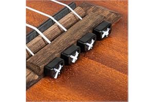 Alba Guitar Beads retenedores negros de cuerda de nailon para ukulele beads