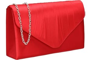 SwankySwans Chantel Womens Satin Party Prom Wedding Evening Clutch Bag Purse