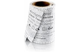 aZengear Cinta Impermeable y Tenaz Transparente para Reparación de Tiendas: Kit de Parches para Chaquetas de Pluma, PVC, Sofás, Bolsas, Zapatos, Inflables (7,5x100cm)