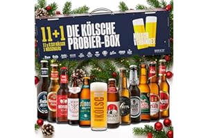 ‎KALEA Kalea | "Kölsch-Verbindet" Bierbox | 11 Kölsch + 1 Kölschglas | Biergeschenk für Bierliebhaber | Vatertag | Männertag | MHD 07/25