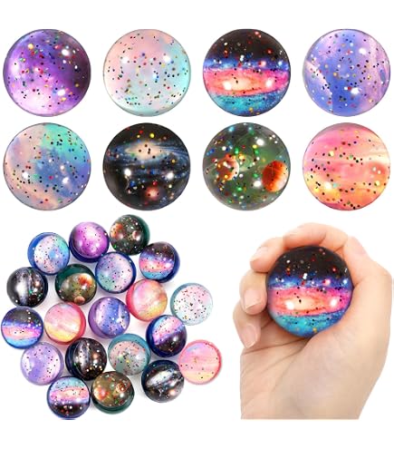85 Bunte Neon-Hüpfbälle – Mini-Flummis Für Kinderpartys, 25 Mm