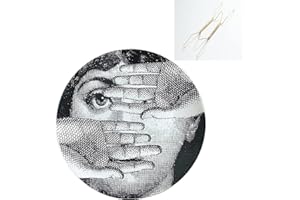 Beccalame Decorative Plates Handmade Ceramic Ornament for Home&Office Wall Decors (with Hanger) (F10)