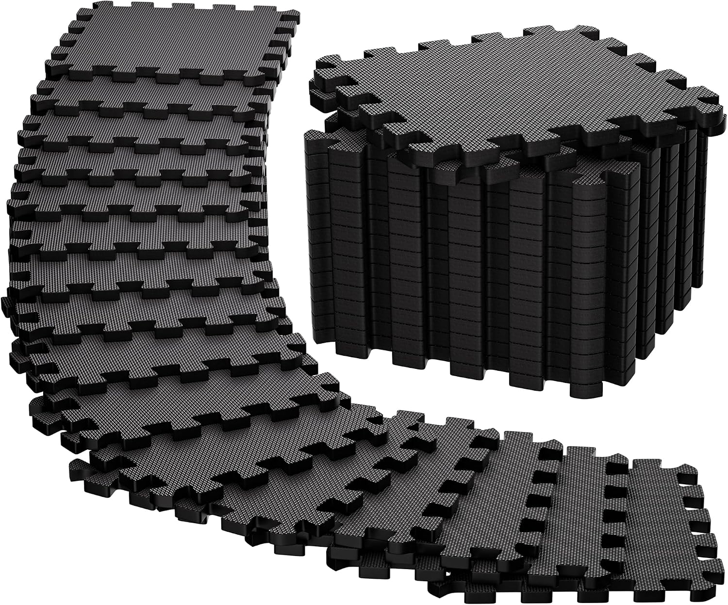 Ultrasport Suelo Gimnasio Caucho Extra Grueso - Tatami Suelo Goma EVA Puzzle, Alfombra Gimnasio Acolchado, Gym Mat 54 Piezas