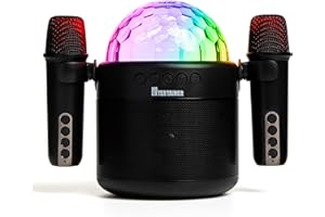 MR ENTERTAINER'S KARAOKE COLLECTION ORBIT Portable Karaoke Machine with Wireless Microphones and Disco Ball LED Light | Wireless Enabled | Rechargeable Battery | Perfect for Kids and Home Parties by Mr Entertainer Karaoke