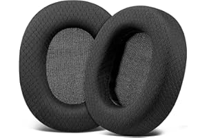 SOULWIT Cuscinetti di Ricambio in Tessuto a Rete per Cuffie Sony MDR-7506 MDR-V6 MDR-V7 MDR-CD900ST Monitor, Cuscini Auricolari con Schiuma Isolante dal Rumore